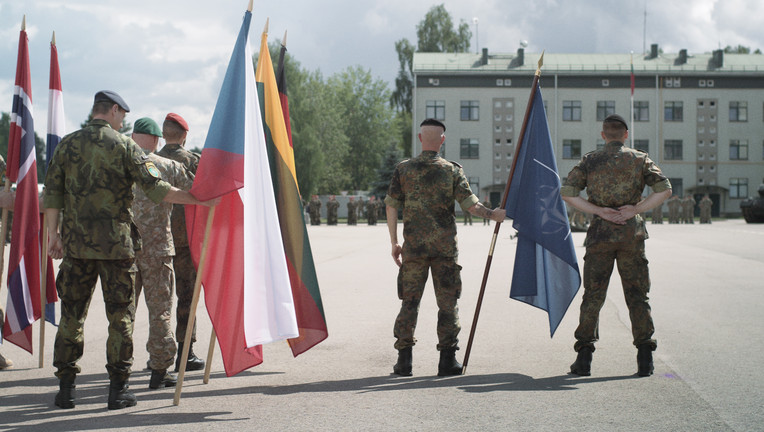 An der NATO-Ostflanke im litauischen Rukla leitet die Bundeswehr eine multinationale Kampftruppe. / Nutzung des Bildes nur in Verbindung mit der Sendung inkl. Social Media // ZDF/Alexander Gheorghiu