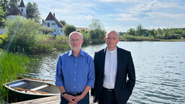 Harald Lesch und Thomas Schwartz. Foto: ZDF/Stefan Schneider