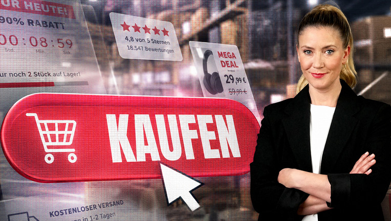 Pia Osterhaus nimmt die Verkaufstricks im Onlinehandel unter die Lupe.

Copyright: ZDF/Christopher Scheit
