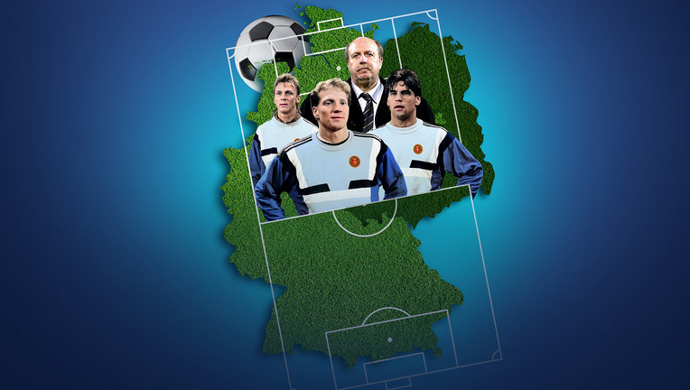 Die letzte DDR-Elf mit Spielern wie Matthias Sammer, Ulf Kirsten und Andreas Thom. Und der Manager aus dem Westen: Reiner Calmund.