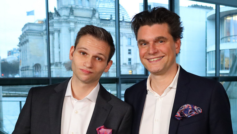 Von links: Fabian Köster und Lutz van der Horst
ZDF/Thomas Wolfschläger