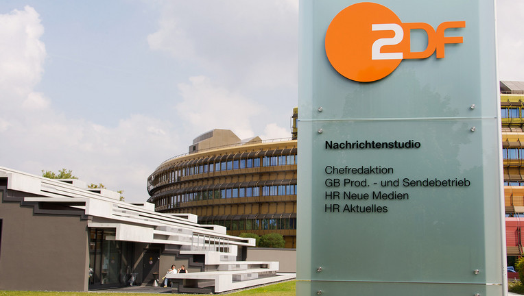 Nachrichtenstudio des ZDF auf dem Mainzer Lerchenberg. Copyright: ZDF/Kerstin Bänsch
