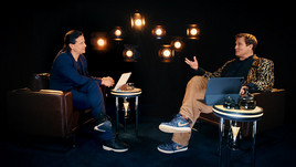 ZDFkultur "Masterclass": Karim Sebastian Elias im Gespräch mit Oliver Masucci, ZDF/Vincent Engel