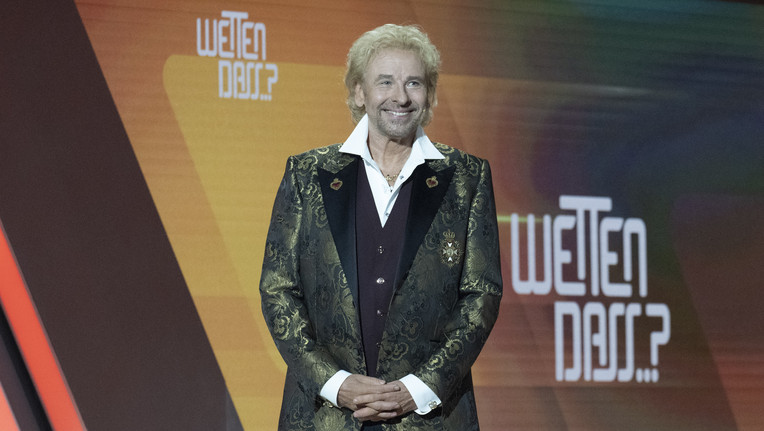 Thomas Gottschalk präsentiert "Wetten, dass..?"
ZDF/Sascha Baumann