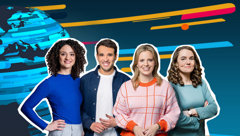 v.l.: Maral Bazargani, Sherif Rizkallah, Linda Fuhrich und Lotte Glatt
ZDF/ Maximilian von Lachner / [M] ZDF