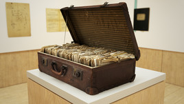 Der Koffer, in dem Walter Meckauer während des Exils seine Kurzgeschichten aufbewahrte